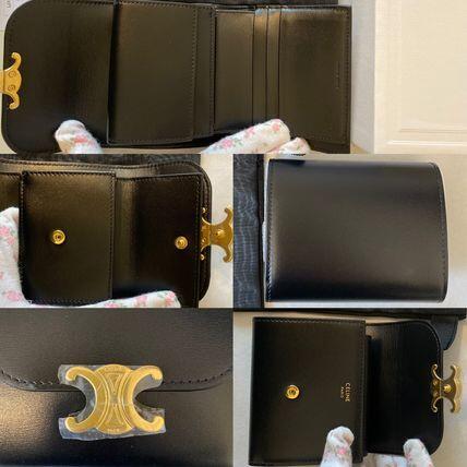CELINE【入手困難】可愛い ★TRIOMPHE SMALL FLAP WALLET★ 全色